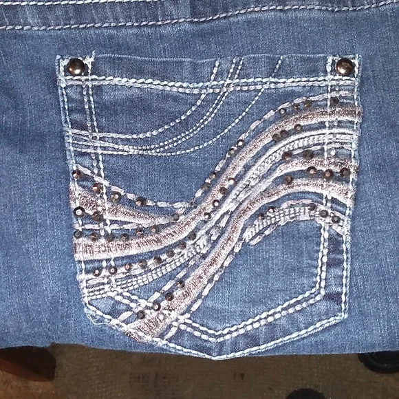 Lane Bryant Bootcut Jeans, Size 24 Regular, Bling on Back Pockets & Fron… - Picture 6 of 12